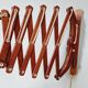 Pair of teak scissor wall lights, Scandinavian style, 1960s
