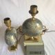 Pair of French 70s lamps Philippe Barbier style