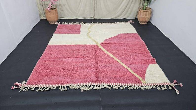 Handmade pure wool rug 145/255 cm