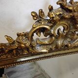 Old gilded stucco mirror