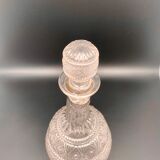 Glass decanter worked with stopper