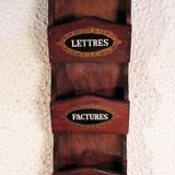 Wooden wall mail door