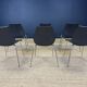 Ensemble de 6 chaises Maui noires par Magistretti pour Kartell années 2000 Italie