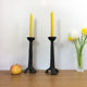 Pair of candlesticks gross cast-iron