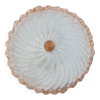 Lady Pink Italian Murano Glass Ceiling Fixture, Murano, 1970