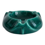 Cendrier en céramique vert vintage