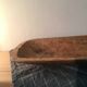 Large artisanal solid wood dish