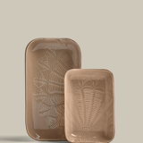 Coffret plats grège brillant S,M