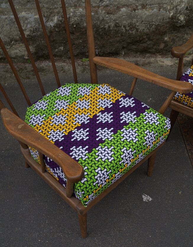 Pair of Baumann fan chairs, 1960