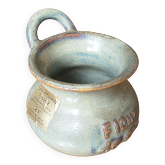 Small pot fleur de sel in Sandstone