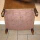 Armchair in solid wood and velvet fabrics