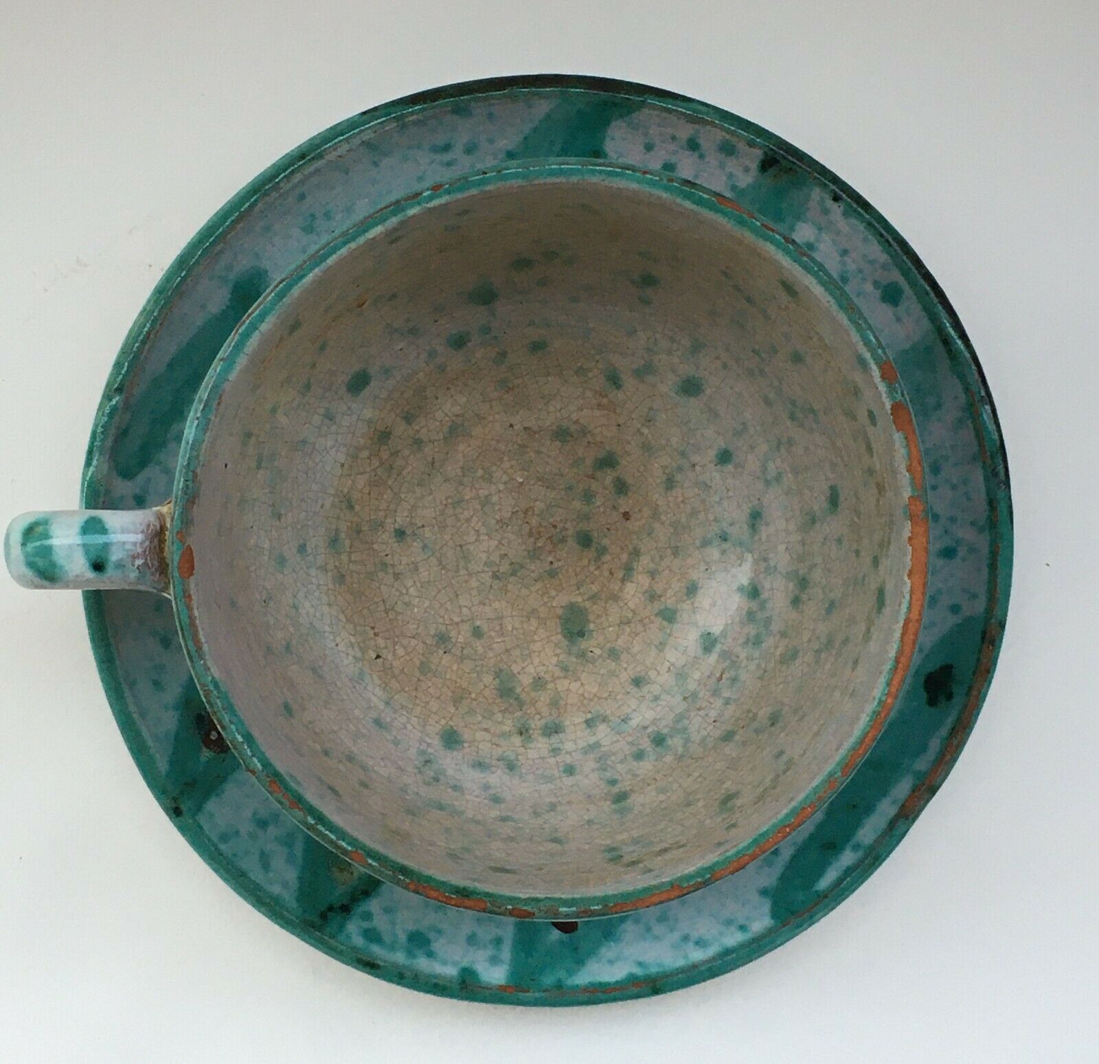 Mug and under cup Humbert Pittari Vallauris