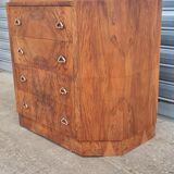 Art deco chest of drawers in walnut from the 30s