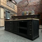 Workshop furniture transformed into a TV unit.