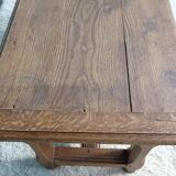 Solid oak farmhouse coffee table
