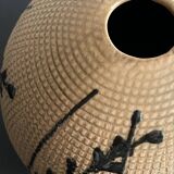 Vase boule en grès, années 80