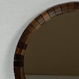 Pair of Danish midcentury teak rosewood cube mirrors, 1960s