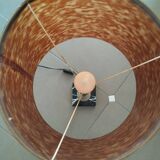 Vintage lamp with faux tortoiseshell shade