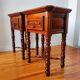 Pair of French solid wood bedside tables