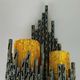 60s 70s Brutalist wall lamp Marcello Fantoni Wall Lamp Glass Design 60s