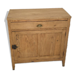Raw wood jam cupboard / small Parisian sideboard