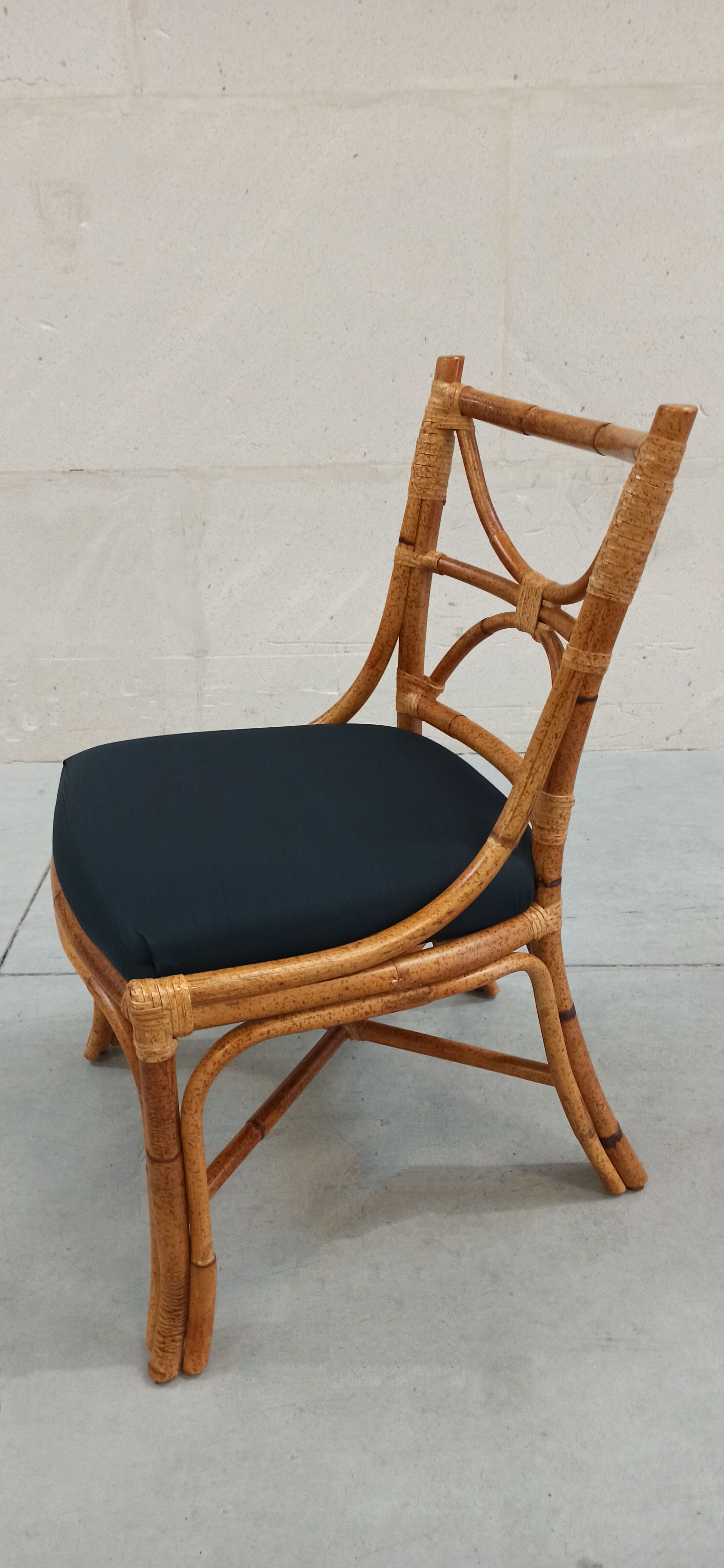 Chaise en bambou Roche Bobois 80's