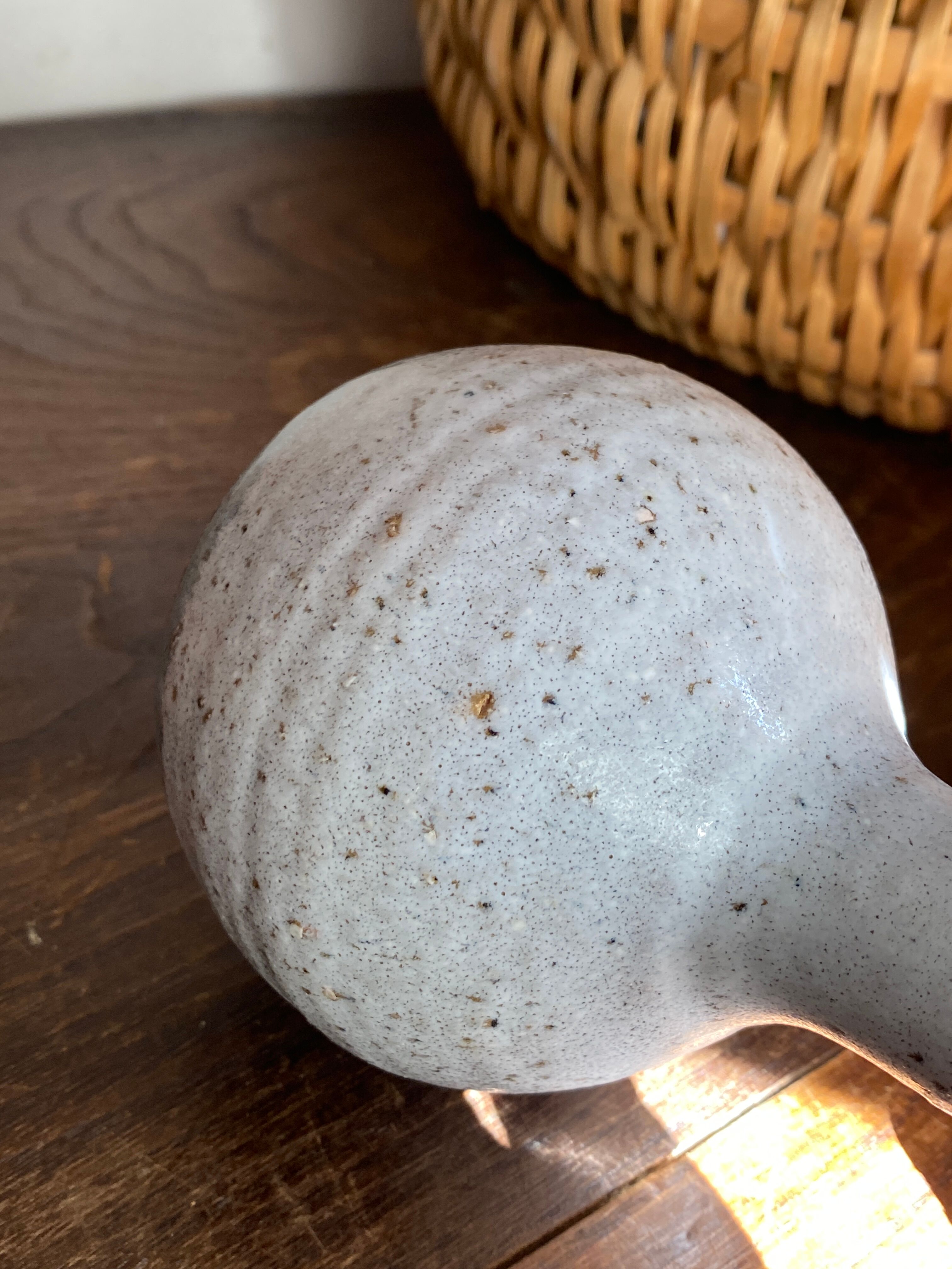 Grey stoneware soliflore
