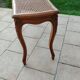 Old Louis XV style caned piano bench