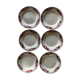 Lot de 6 assiettes à dessert St Amand