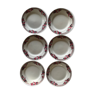 Lot of 6 St Amand dessert plates