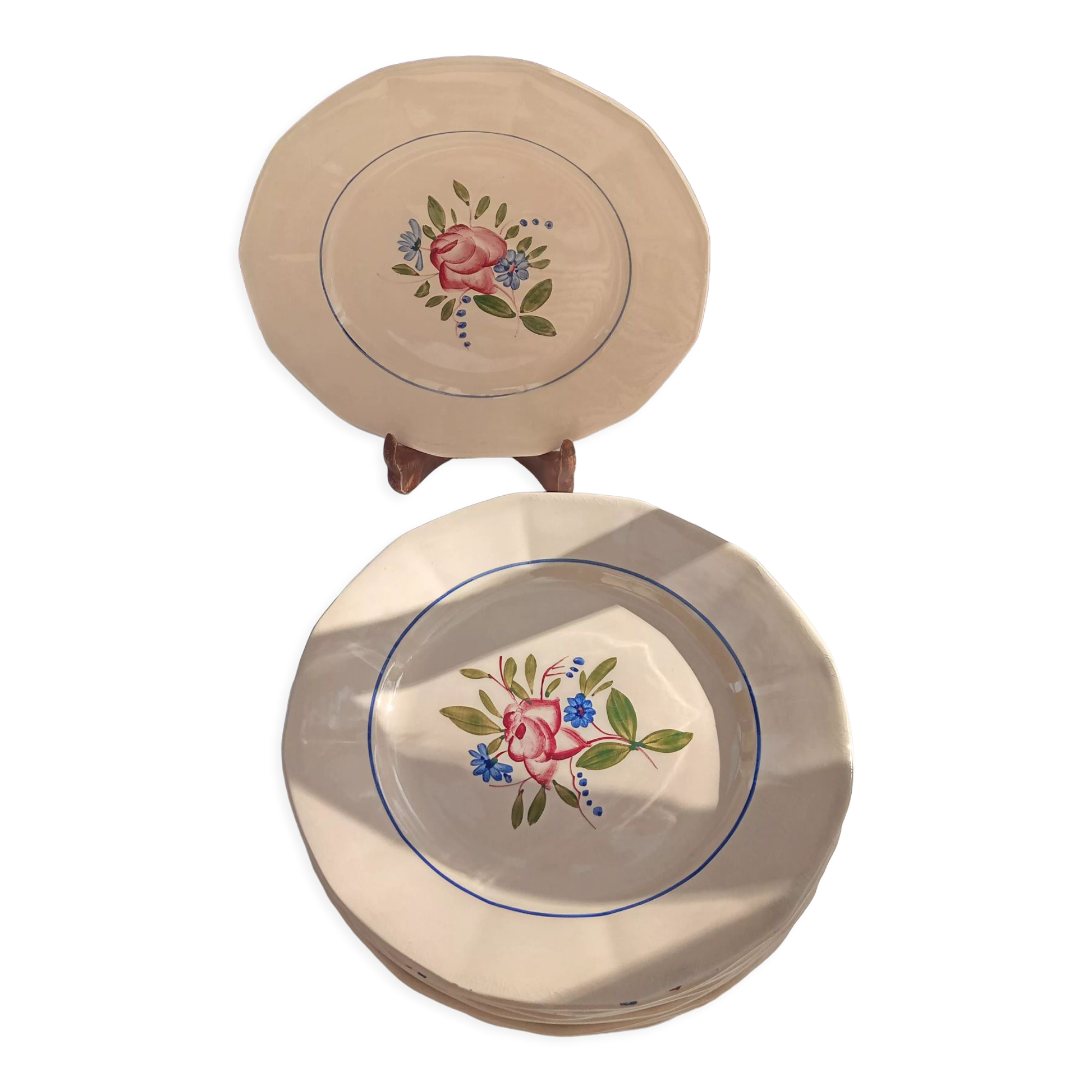 12 flat plates Digoin