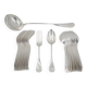 Christofle Baguette Fidélio antique 12 place settings + ladle, 25 pieces silver-plated metal