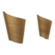 Pair of vintage wall lights, pine slats, France, 1970.