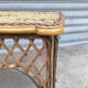 1930s rattan and wicker side table