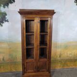Small cherry and oak bookcase from the 19th century