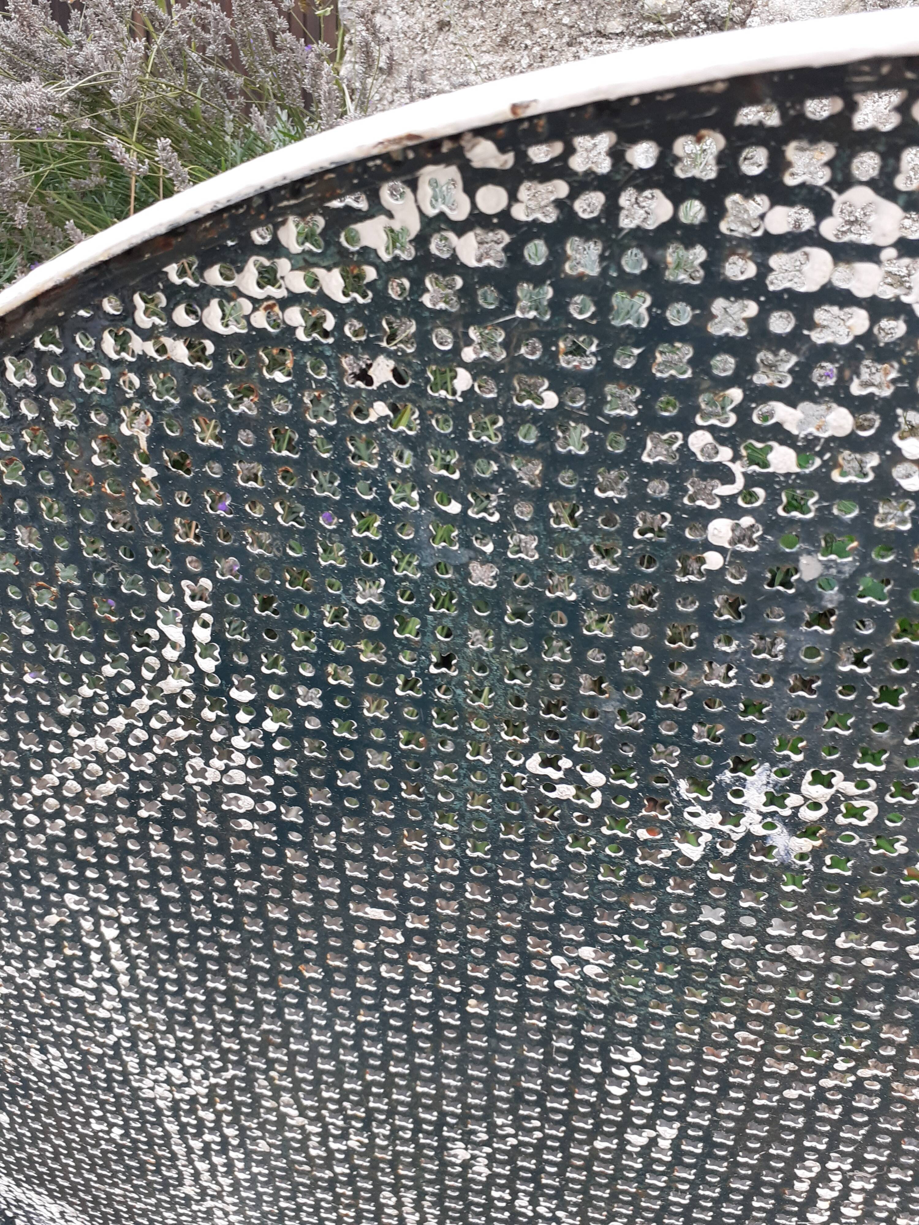 Old wrought iron garden furniture