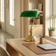 Lampe de banquier du XXe siècle