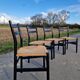 4 Gessef chairs by the Consorzio Sedie Friuli manufacturer.