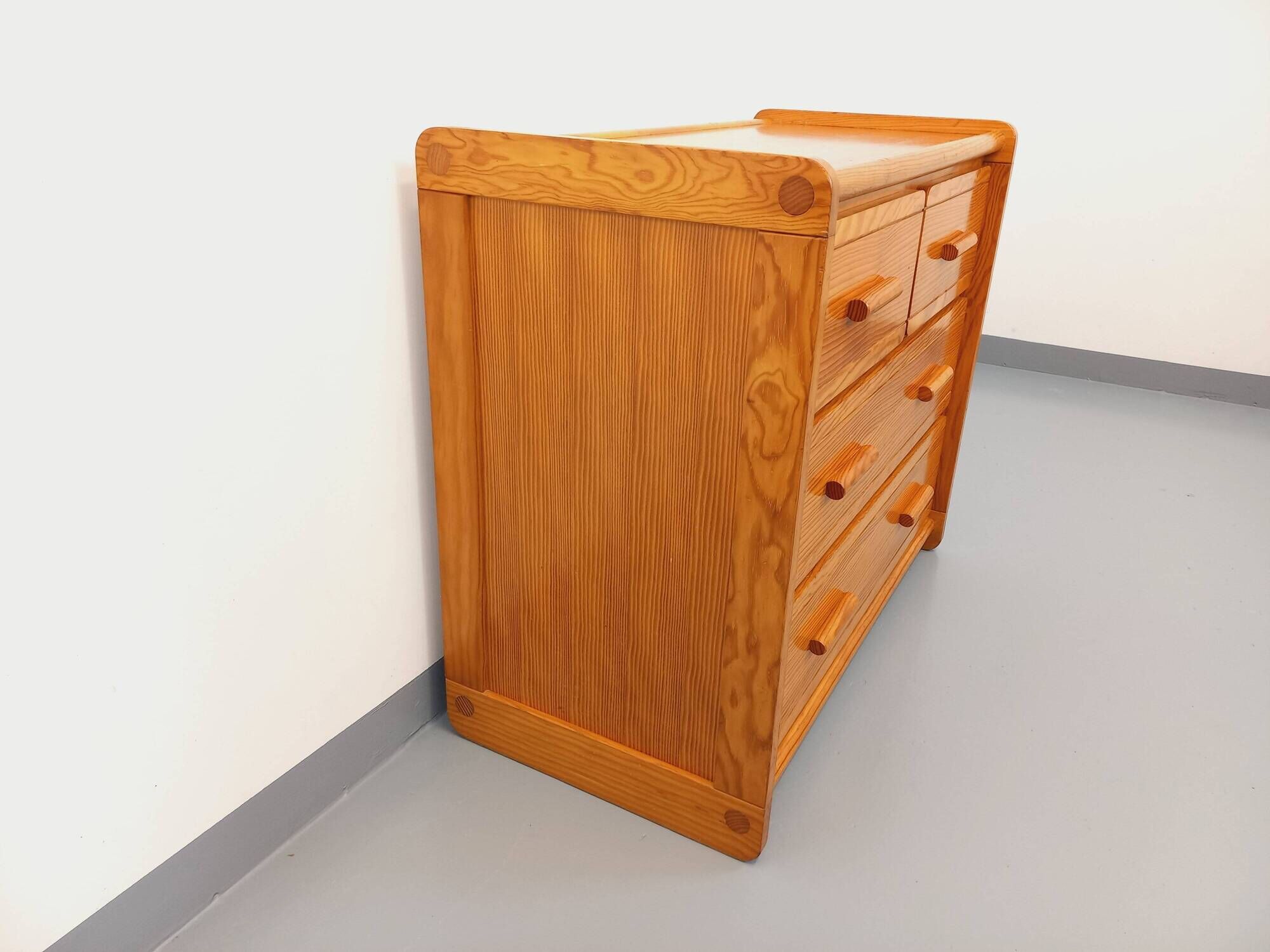 Vintage Gautier pine chest of drawers from the 70s 80s