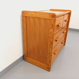 Commode en pin Gautier vintage des années 70 80