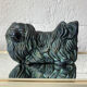 Pekingese dog, ceramic with bronze patina, 1960s