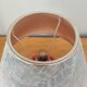 Vintage ceramic lamp with a patinated shade