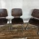 Series of 5 retro vintage stackable chairs flototto pagholz by adam stegner 1960 1970