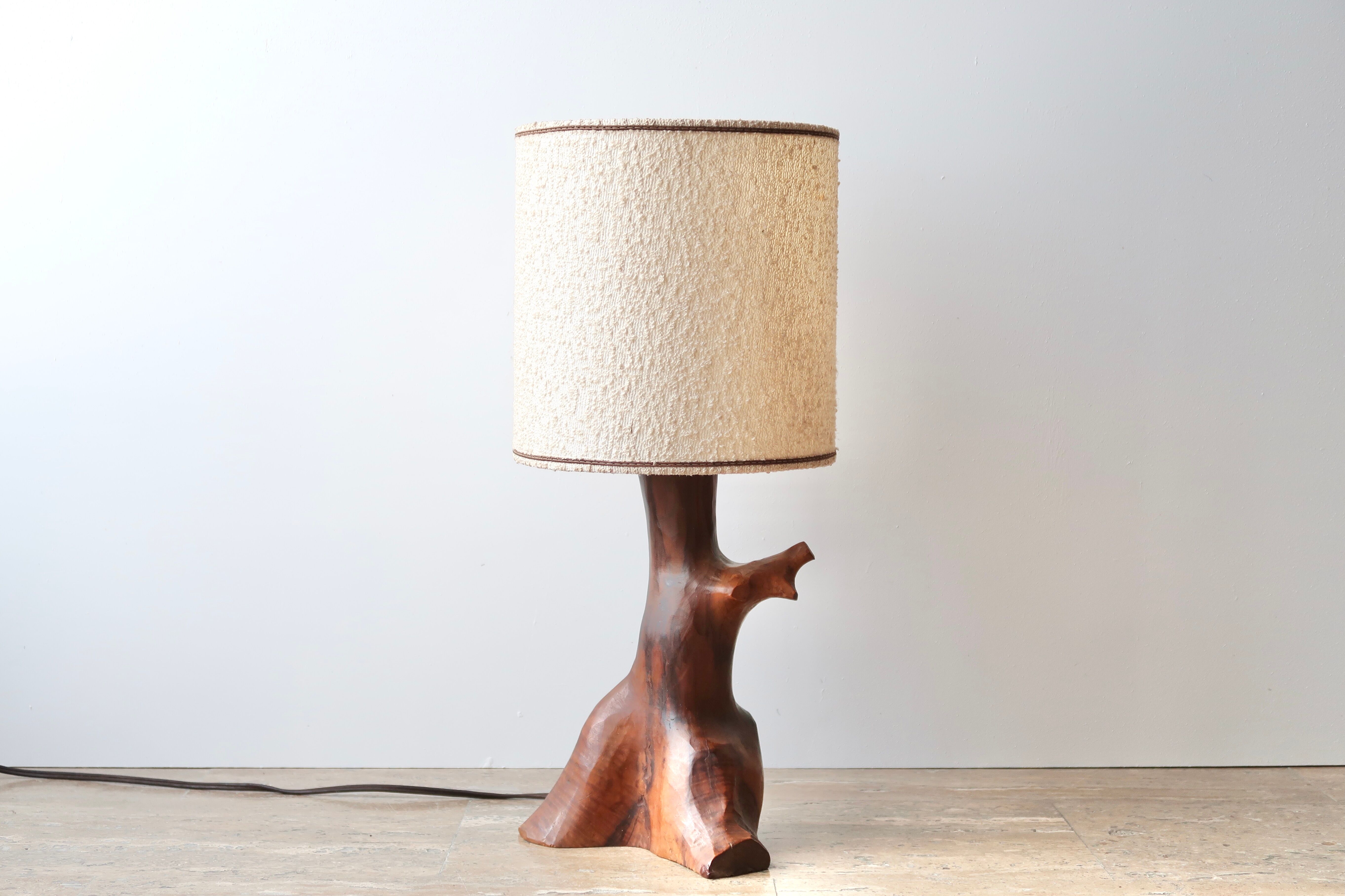 Olive wood monoxide lamp, 50s