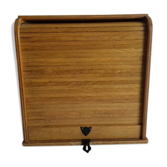 Craft furniture (curtain closure), portable (handle), oak-coloured wood