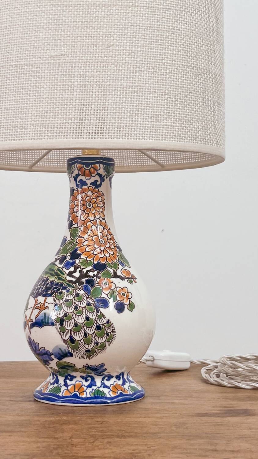 Paire lampes faïence de Gien