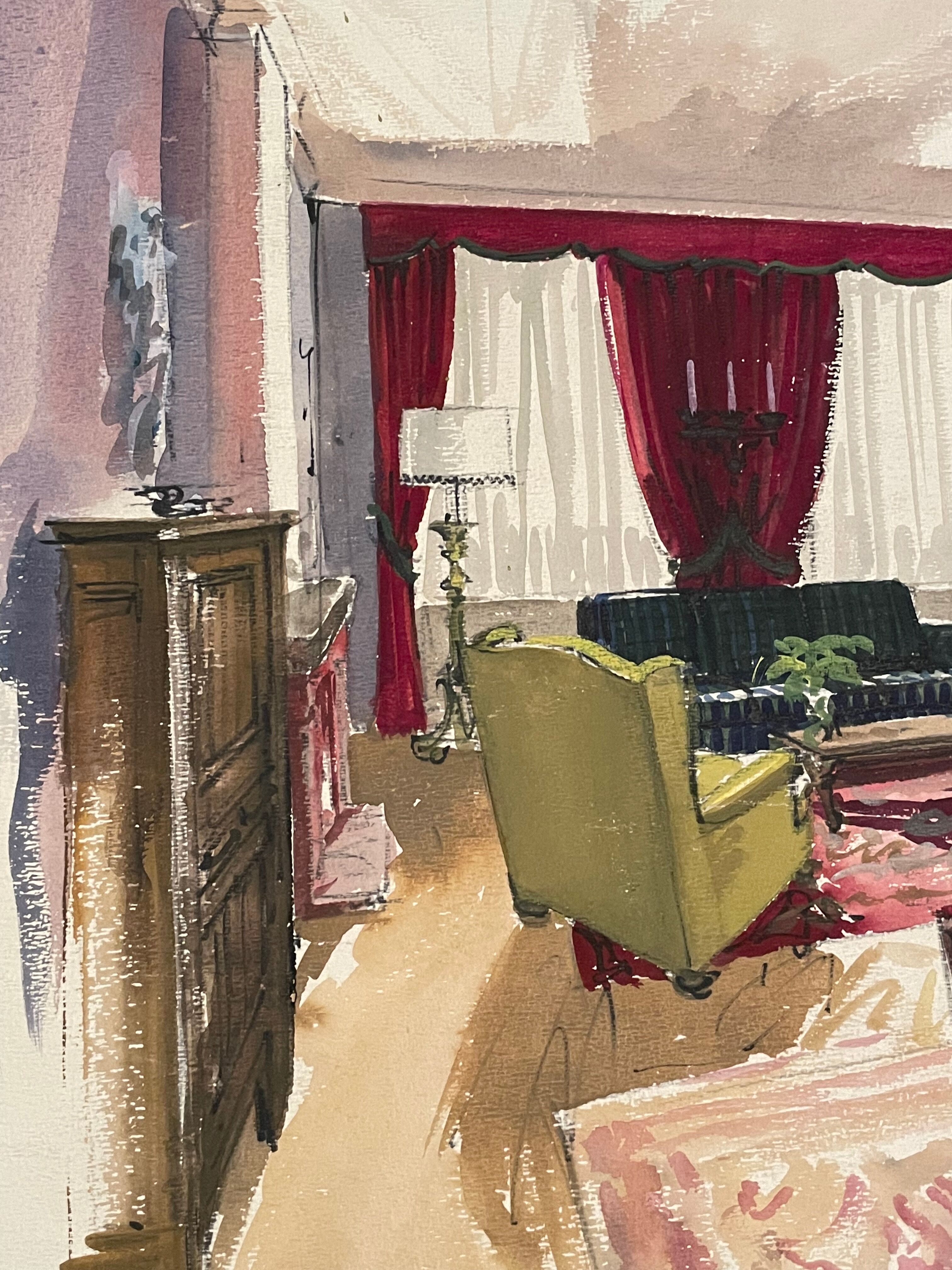 Painting decorative art interior architecture 30-50s