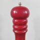 Giant vintage red lacquered wooden pepper mill