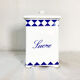 Set of 3 spice jars blue and white porcelain