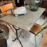 Marble tray bistro table